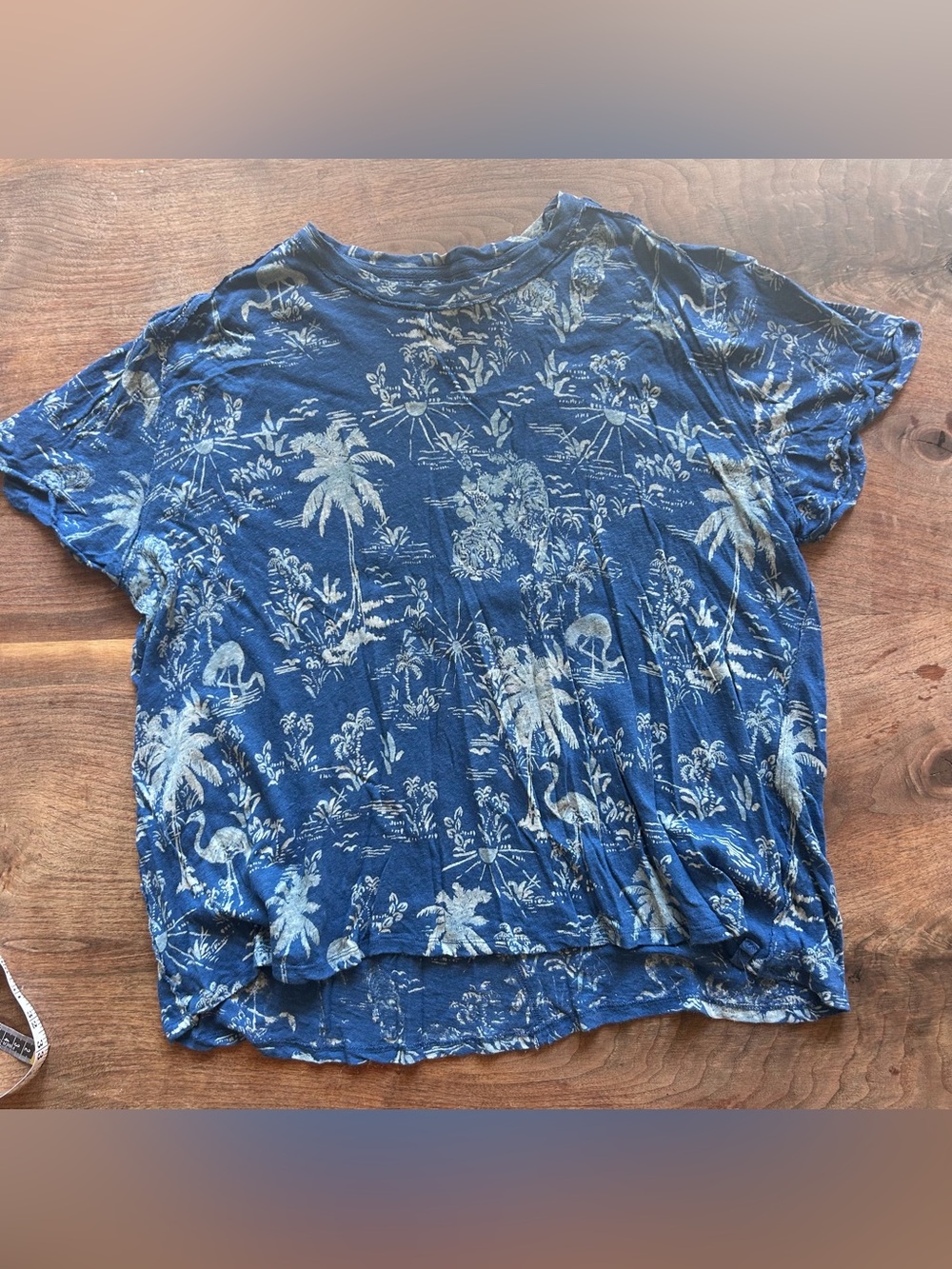 We the free page tropical thick cotton ribbed t-shirt